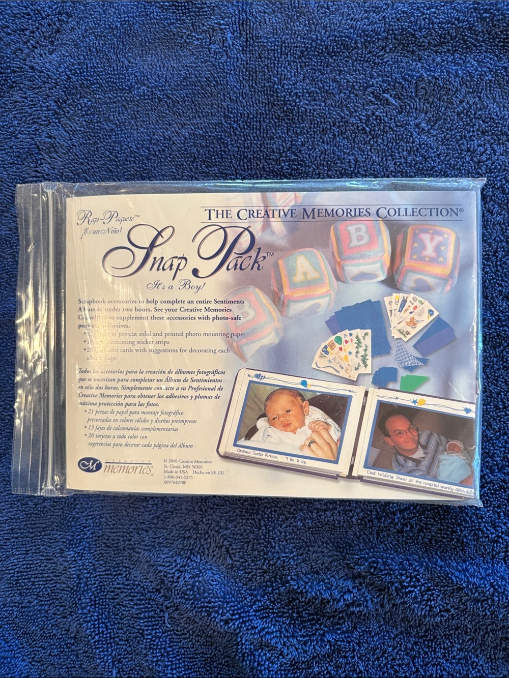 Creative Memories ‘It’s a Boy!’ 5x7 Snap Pack Scrapbook Kit